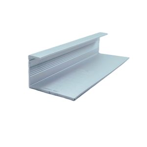 Perfil contra tirador 16 mm de aluminio anodizado